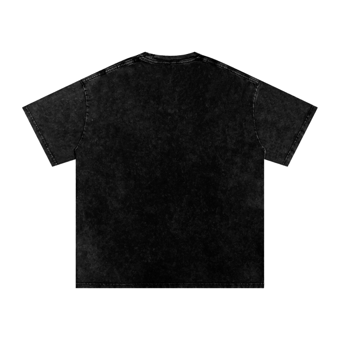 Essential Badge Snow Washed Oversized Cotton T-Shirt
