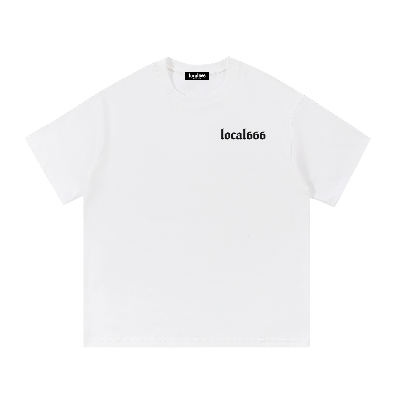“Hang In There It Gets Worse” Badge Cotton T-Shirt