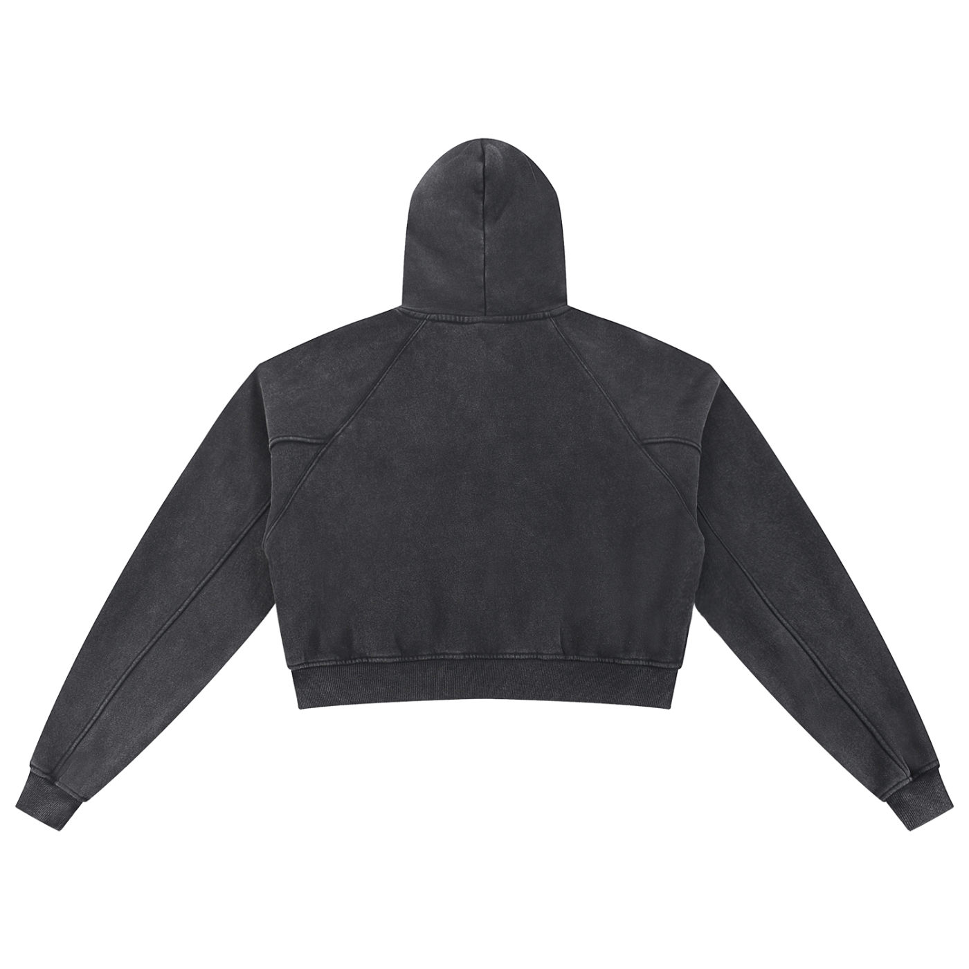 Essential Snow Washed Cropped Hoodie