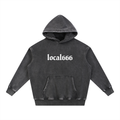 “Hang In There It Gets Worse” Snow Wash Fleece Oversize Hoodie