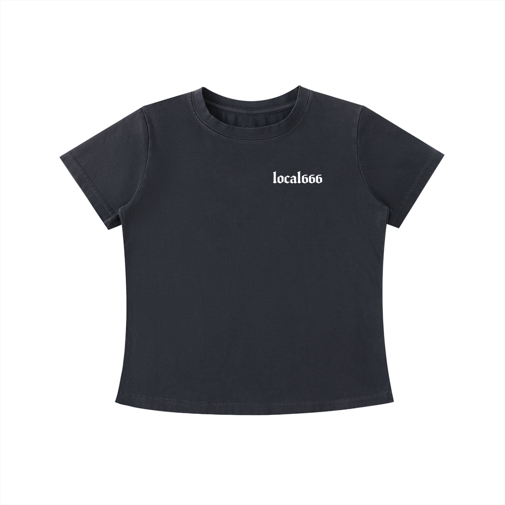 Essential Badge Vintage Wash Slim Fit T-shirt