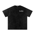 Essential Badge Snow Washed Oversized Cotton T-Shirt
