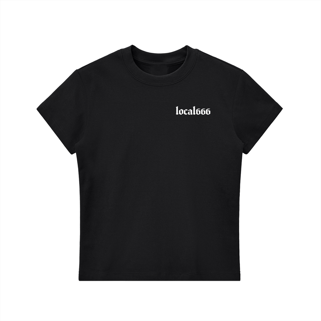“Hang In There It Gets Worse” Badge Crewneck T-Shirt