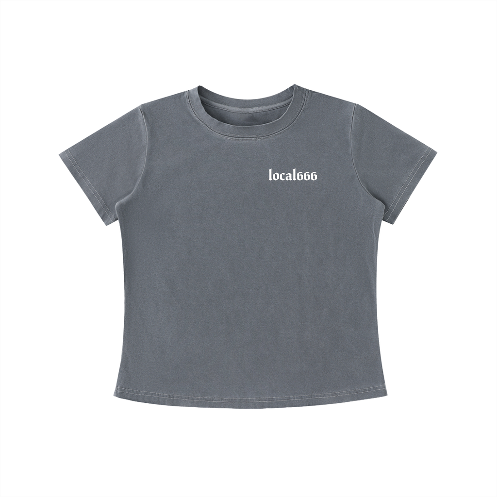 Essential Badge Vintage Wash Slim Fit T-shirt